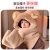 Bear Ears Scarf Hat Integrated Women's Autumn and Winter Wild Plush Scarf Gloves Three-Piece Set Cute Winter Warm