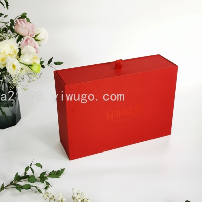 Red Gift Box Gift Box Drawer Box Wedding Candies Box Chocolate Box Packing Box Portable Box Hand Gift Box Customization