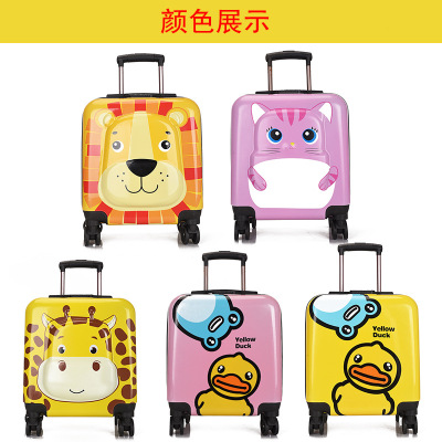 Trolley Case Children's Cartoon Luggage Password Suitcase 18-Inch Pull Box Universal Wheel Gift Logo Customization Manufacturer