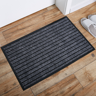 PVC Seven Stripes Floor Mat Absorbent Non-Slip Home Hallway Entrance Earth Removing Floor Mat Kitchen Oil-Proof Dust Mat