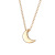 Foreign Trade Cross-Border New Arrival Graceful and Fashionable Necklace New Moon Crescent Short Pendant Necklace Clavicle Chain Wholesale