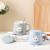 Hot Selling Cartoon Ceramic Cup Cat Creative Coffee Cup with Cover with Spoon Mug Gift Cup Water Cup