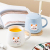 Hot Selling Cartoon Ceramic Cup Cat Creative Coffee Cup with Cover with Spoon Mug Gift Cup Water Cup