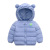 2021 New Winter Children's Flashing Light Ears Cotton-Padded Clothes Kids Coat Boys and Girls Baby and Infant Thickened Padded Jacket