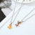 Cartoon Girlfriends Couple Necklace a Pair of Cat and Mouse Retro Children's Fun Disco Necklace Men & Women Trendy Hip Hop Ornaments