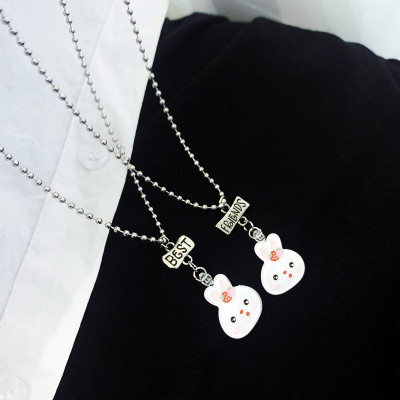 Korean Style Popular Ornament Candy Bunny Good Friend Pendant New Arrival Girlish Style Student Cute Children's Necklace
