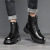 Men's Trendy Printed Dr. Martens Boots British Style High Top Working Wear Autumn and Winter Side Zip Platform Leather Boots