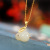 Yuexin S925 Silver Necklace Gold Plated Hotian Jade Pendant Cute and Graceful Jade Hare Women's Stud Earrings/Bracelets Ring Set