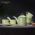 Huaguang Ceramic Bone China Tea Set in-Glaze Decoration Tea Set Gift Box Home Office Entertainment Dunhuang Phoenix Dance