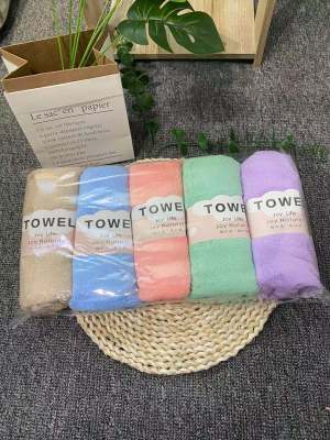 Coral Fleece Big Towel Soft Absorbent Lint-Free Boys and Girls Adult Home Use Face Cloth Hair Drying Towel Gift Wholesale