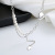 Chaosheng S925 Sterling Silver INSS Splicing Love Pearl Angel Wings Tassel Necklace French Entry Lux Temperament Female