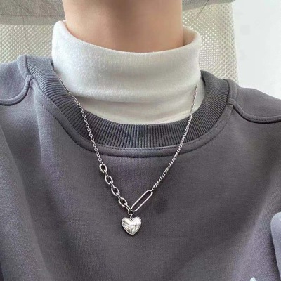 Love Necklace Women Ins Hip-Hop Fashion Punk Sweater Sweater Chain European and American Cold Style