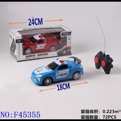 cross-border foreign trade toys wholesale remote control pickup police car intellectual puzzle fun toys for boys and kids f45355