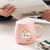 Hot Selling Cartoon Ceramic Cup Cat Creative Coffee Cup with Cover with Spoon Mug Gift Cup Water Cup