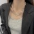 Butterfly Pearl Stitching Necklace Korean Ins Cold Style Metal Thick Chain Hip Hop Clavicle Chain Female Fashion Cool Niche