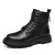 Men's Trendy Printed Dr. Martens Boots British Style High Top Working Wear Autumn and Winter Side Zip Platform Leather Boots