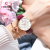 Chenxi Gypsophila Watch Women's Shake Sonic Boom Same Style Leather Waterproof Calendar Quartz Watch Student Belt Watch