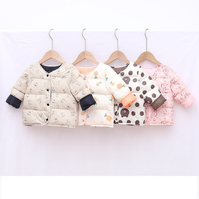 Cold Shield New Children's down and Wadded Jacket Girl Outer and Inner Wear Thermal Liner