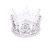 Bridal Ornament Birthday Cake Decoration Plastic Light Crown Pearl round Princess Rhinestone Crown Wedding Headdress