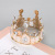 European and American New Plastic Small Lace Queen Crown Simple Retro Crown Queen Birthday Cake Decorative Crown