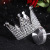 European Queen Crown Plastic Full Diamond Wedding Holiday Birthday Flowers Crown Wholesale