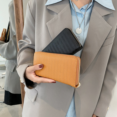 New Ladies' Purse Korean Style Long Women's Wallet Multi-Card-Slot Coin Purse Wallet Zipper Handbag Mobile Phone Bag