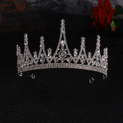 2021 Bridal Crown Headdress New Korean Queen 18-Year-Old Birthday Crown Wedding Dress Internet Influencer Accessories