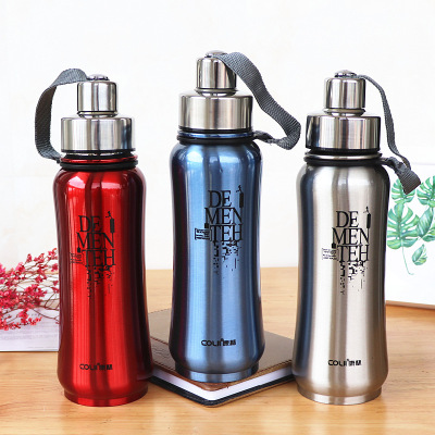 New Outdoor Vacuum Stainless Steel Vacuum Cup Large Capacity Student Handheld Sports Kettle Space Pot Gift Customization