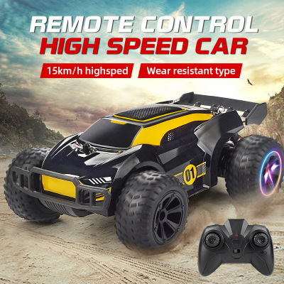 Cross-Border New Arrival 2.4G Remote Control High Speed Drift Climbing off-Road Vehicle Model Light Children Boys' Toys Wholesale