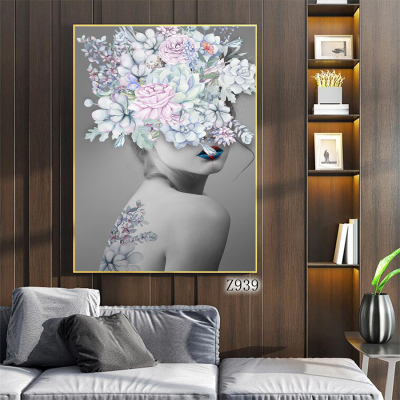 Figure Head Portrait Oil Painting and Mural Decorative Painting Photo Frame Cloth Painting Decorative Calligraphy and Painting Hanging Painting Abstract Sofa Bedside