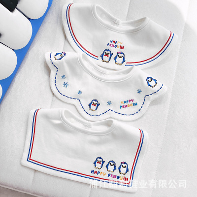 Factory Wholesale Pure Cotton Baby Bib Adjustable Cartoon Anime Newborn Baby Child Bib Delivery