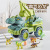 Popular Large Dinosaur Engineering Vehicle Children's Inertia Toy Car Tyrannosaurus Model Excavator Boy Toy Wholesale