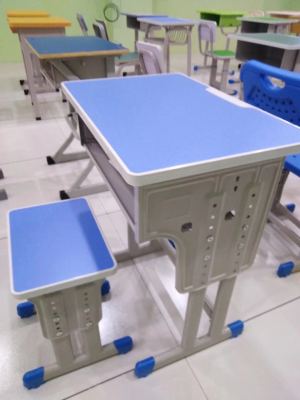 New Student Desk & Chair Wholesale Factory Direct Sales School Training Single Desk Learning Adjustable Desks and Chairs