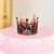 Baroque Children's Birthday Crown Cake Decoration Black Mini Crown Flower Baking Decoration Small round Crown Spot