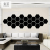 Hollow Pentagram Combination 3D Stereo Acrylic Mirror Stickers Bedroom and Living Room Decoration Removable Wall Stickers