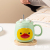 Hot Selling Cartoon Ceramic Cup Little Frog Mug with Cover with Spoon Coffee Cup Office Water Glass Gift Cup