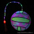 KD Luminous Fitness Ball Flash Portable Football Inflatable Elastic Ball Colorful Children's Toy Stall Night Market