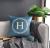 Wind Flannel Letters Pillow Cover Simple Style Cushion Plain Suede Pillow Cover