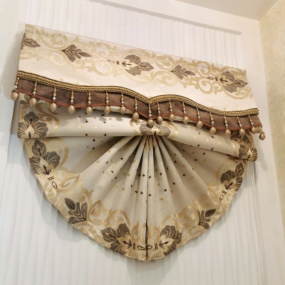 New Light Luxury American Simple European Fan-Shaped Roman Curtains Lifting Curtain Shutter Small Window Bay Window Lifting Curtain Shading