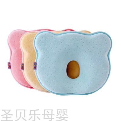 Colorful Cartoon Bear Baby Pillow Anti-Deviation Head Baby Pillow Baby Pillow Newborn 0-6 Months Anti-Deviation Head