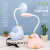 Factory Direct Sales Cute Duck Cubby Lamp USB Rechargeable LED Desk Lamp Desktop Storage Lamp Student Study Lamp