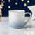 Hot Selling Gradient XINGX Pattern Ceramic Cup Cute Mug Gold-Painted Coffee Cup