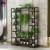 Iron Multi-Layer Living Room Solid Wood Balcony Rack Floor-Standing Indoor Partition Flower Stand Bonsai Green Radish Flower Rack