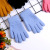 Spot Twill Winter Finger Gloves Cute Cashmere Light Board Double Jacquard Striped Children's Warm Gloves