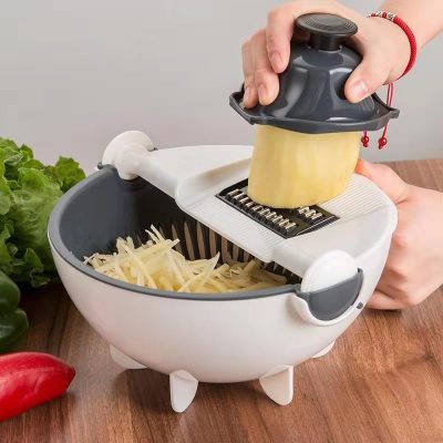 Chopper More than Grater Kitchen Lazy Vegetable Cutter Household Potato Slice Shredding Machine Drain Basket Vegetable Cleaner