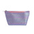 Fashion Simple Colorful Woven Pattern Women's Zipper Makeup Toiletries Waterproof Three-Dimensional Hexagonal Bag in Stock