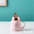 Hot Selling Rabbit Ear Sealing Cover Ceramic Cup Cartoon Pattern Mug with Lid Office Water Glass