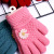 Factory Supply Spot Autumn and Winter Warm Gloves Small Chrysanthemum Boys and Girls Double Jacquard Striped Children's Gloves
