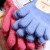 Spot Twill Winter Finger Gloves Cute Cashmere Light Board Double Jacquard Striped Children's Warm Gloves