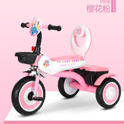 Children's Tricycle Music Light Children Infant Boys and Girls Baby Bicycle Trolley Baby Carriage 3-6-8 Years Old